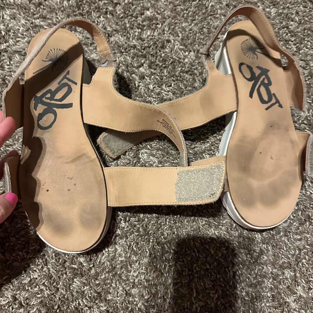 OTBT Women's Sandals - Glittering Silver - Picture 12 of 14
